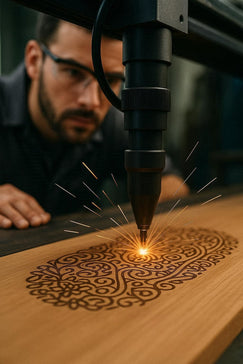 Atelier de gravure laser à Nice – fabrication artisanale d’objets personnalisés sur mesure