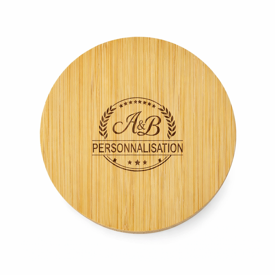Décapsuleur magnétique en bambou personnalisé gravure laser – idée cadeau originale