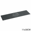 Plateau rectangulaire en ardoise naturelle 11x30 cm personnalisé avec gravure laser blanche – plateau apéritif ou planche de présentation élégante