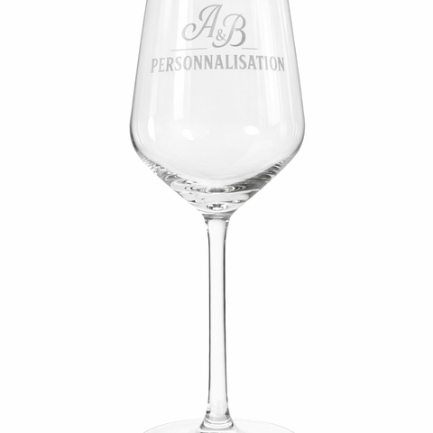 Verre à vin personnalisé gravure laser - Grav'Azur
